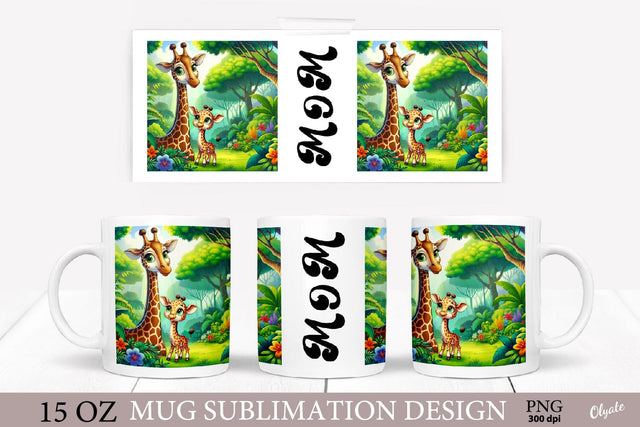 15 OZ Mug Wrap. Mother Day Mug PNG. Kids Designs PNG Sublimation Olga Terlyanskaya 