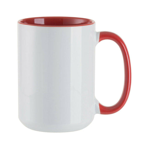 15oz Ceramic Sublimation Mugs | Pack of 6 | Craft Express Sublimation Blanks Physical Craft Express 