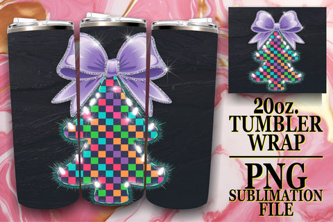 15x 20oz Tumbler Wrap Design Bundle Kit , Neon Xmas Sublimation afrosvg 