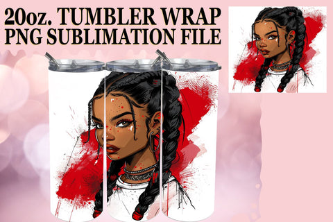 15x 20oz Tumbler Wraps Design Bundle Kit , Xmas Girl Sublimation afrosvg 