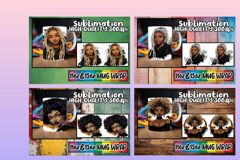 15x Abstract Mug Wrap Design , Halloween Sublimation afrosvg 