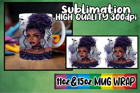 15x Abstract Mug Wrap Design , Halloween Sublimation afrosvg 