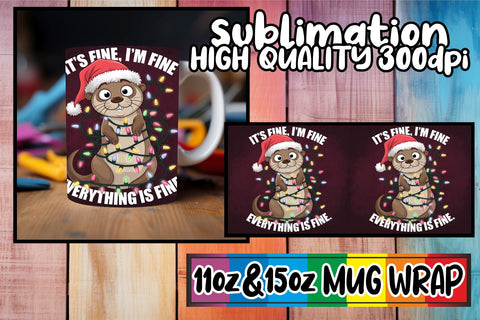 15x Artistic Mug Wrap Bundle , Xmas Sublimation afrosvg 