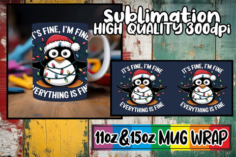 15x Artistic Mug Wrap Bundle , Xmas Sublimation afrosvg 
