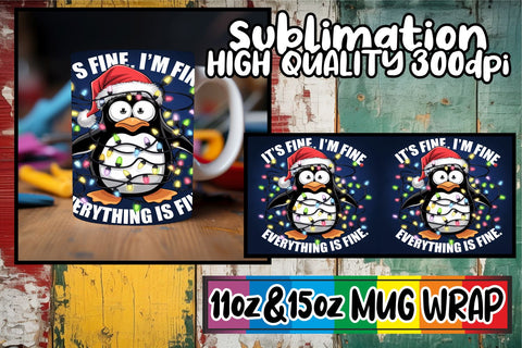 15x Artistic Mug Wrap Bundle , Xmas Sublimation afrosvg 