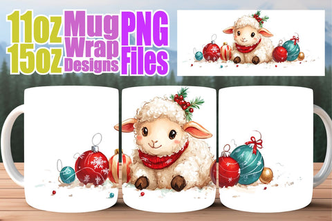 15x Bold Sublimation Mug Wrap , Holiday Sublimation afrosvg 