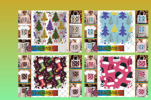 15x Bundle of PNG Designs , Christmas Sublimation afrosvg 