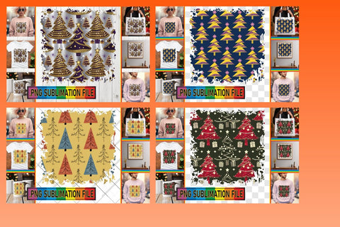 15x Bundle of PNG Designs , Christmas Sublimation afrosvg 
