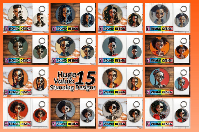 15x Car Coaster Design Bundle Set , Halloween Sublimation afrosvg 