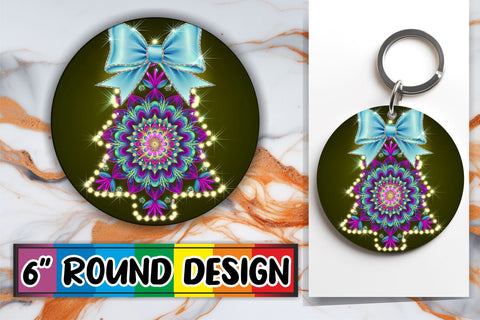 15x Car Coaster Design Pack for Sublimation , Neon Xmas Sublimation afrosvg 