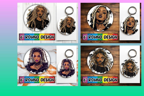 15x Car Coaster & Keychain Sublimation , Halloween Sublimation afrosvg 