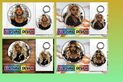 15x Car Coaster & Keychain Sublimation , Halloween Sublimation afrosvg 
