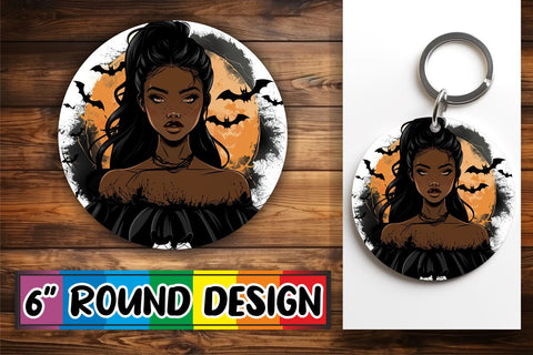 15x Car Coaster & Keychain Sublimation , Halloween Sublimation afrosvg 