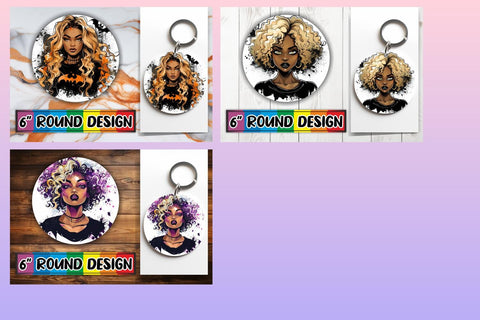 15x Car Coaster Sublimation Bundle , Halloween Sublimation afrosvg 