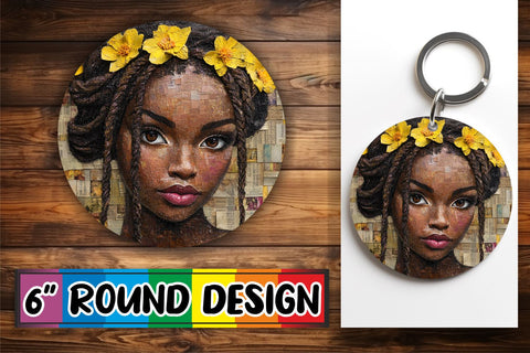 15x Car Coaster Sublimation Pack , Woman Sublimation afrosvg 