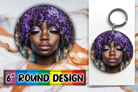 15x Car Coaster Sublimation Pack , Woman Sublimation afrosvg 
