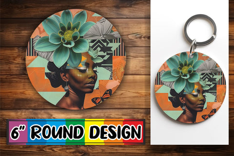 15x Coaster Design Bundle Set , Woman Sublimation afrosvg 