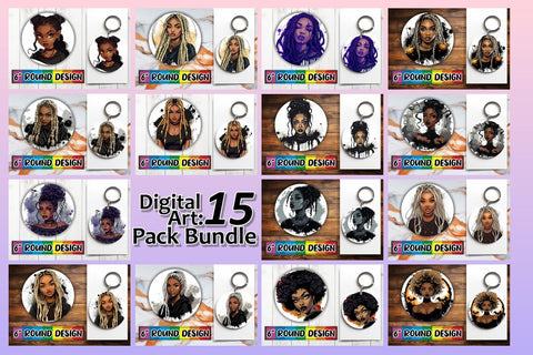 15x Coaster Design Pack Sublimation , Halloween Sublimation afrosvg 