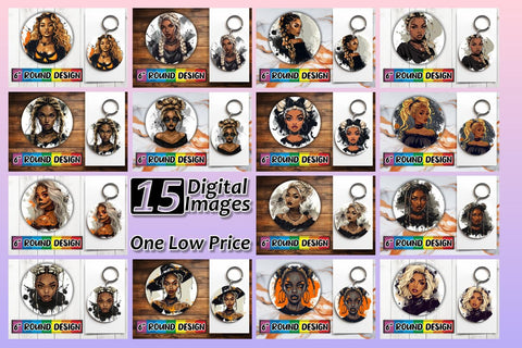 15x Coaster Design Sublimation Bundle Pack , Halloween Sublimation afrosvg 