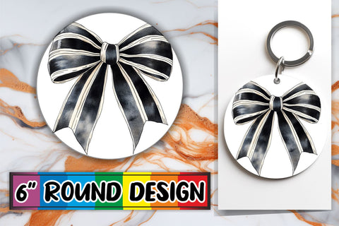15x Coaster & Keychain Sublimation Kit , Bow Sublimation afrosvg 