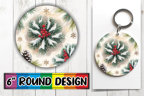 15x Coaster & Keychain Sublimation Kit , Christmas Sublimation afrosvg 