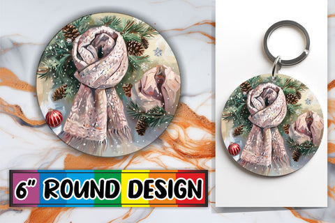 15x Coaster & Keychain Sublimation Kit , Christmas Sublimation afrosvg 