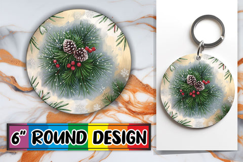 15x Coaster & Keychain Sublimation Kit , Christmas Sublimation afrosvg 