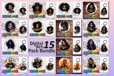 15x Coaster Round Design Bundle for Sublimation , Halloween Sublimation afrosvg 