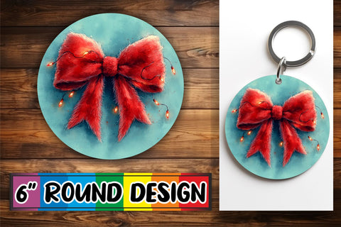 15x Coaster Sublimation Design Bundle , Xmas Bow Sublimation afrosvg 