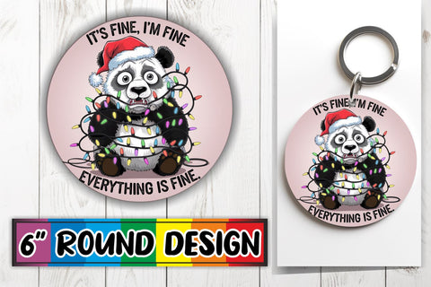 15x Coaster Sublimation Round Design Set , Xmas Sublimation afrosvg 