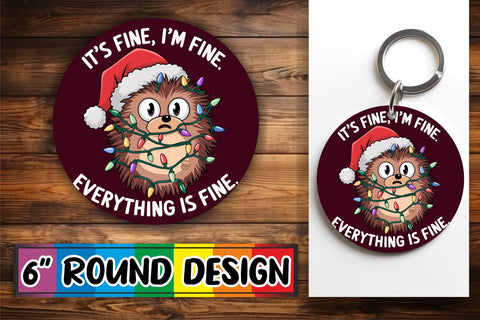 15x Coaster Sublimation Round Design Set , Xmas Sublimation afrosvg 