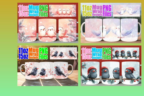 15x Colorful Mug Wrap , Holiday Sublimation afrosvg 