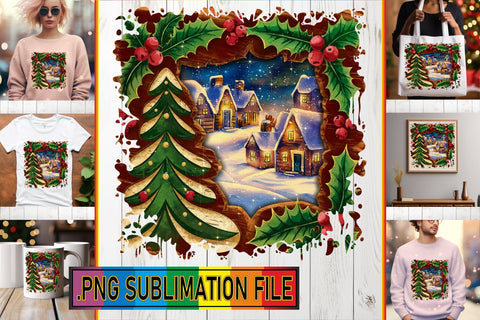 15x Design Bundle PNG , Christmas Sublimation afrosvg 