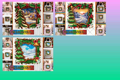 15x Design Bundle PNG , Christmas Sublimation afrosvg 