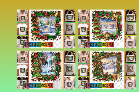 15x Design Bundle PNG , Christmas Sublimation afrosvg 