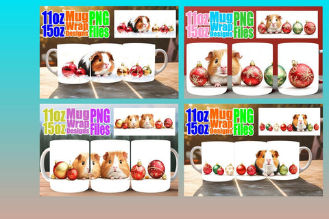 15x Easy Sublimation Mug Wrap , Holiday Sublimation afrosvg 