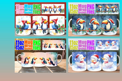 15x Gorgeous Mug Wrap Bundle , Holiday Sublimation afrosvg 