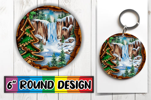 15x Keychain & Coaster Bundle Set , Christmas Sublimation afrosvg 