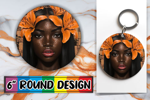 15x Keychain & Coaster Bundle Set , Woman Sublimation afrosvg 