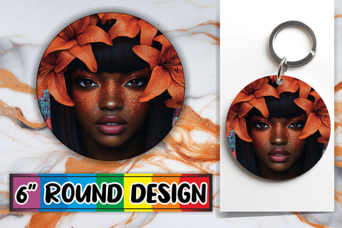 15x Keychain & Coaster Bundle Set , Woman Sublimation afrosvg 