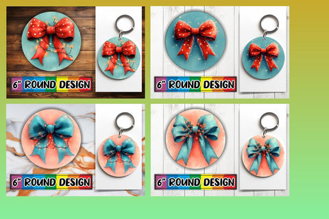 15x Keychain & Coaster Design Set , Christmas Sublimation afrosvg 