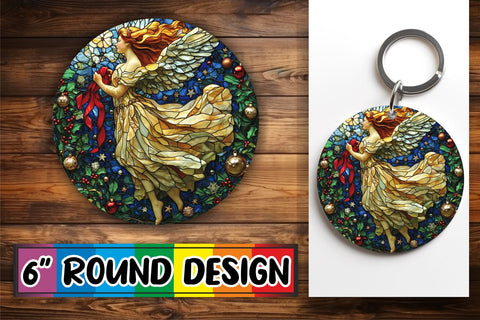 15x Keychain & Coaster Set , Holiday Sublimation afrosvg 