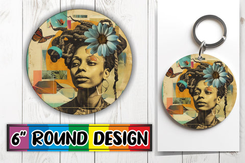 15x Keychain & Coaster Sublimation , Woman Sublimation afrosvg 