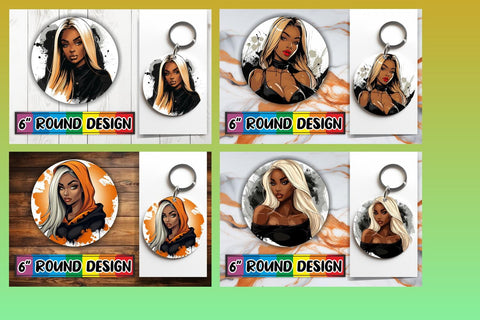 15x Keychain Design Bundle for Sublimation , Halloween Sublimation afrosvg 