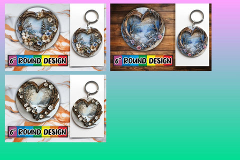 15x Keychain Design Bundle for Sublimation Projects , Christmas Sublimation afrosvg 