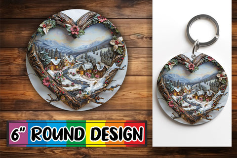 15x Keychain Design Bundle for Sublimation Projects , Christmas Sublimation afrosvg 