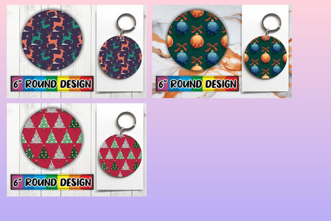 15x Keychain Design Bundle Pack for Sublimation , Christmas Sublimation afrosvg 