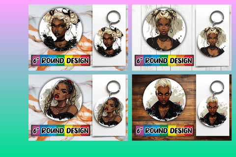 15x Keychain Design Pack Sublimation , Halloween Sublimation afrosvg 