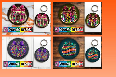15x Keychain Design Set for Sublimation , Neon Fall Sublimation afrosvg 