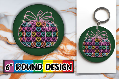 15x Keychain Design Set for Sublimation , Neon Fall Sublimation afrosvg 